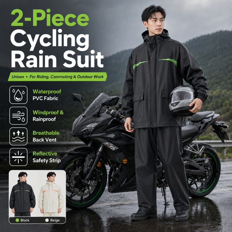 Unisex 2-delige waterdichte fi - Cycling Commute Rain recensie en prijs
